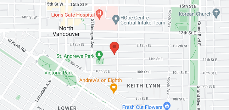 map of 1117 ST ANDREWS AVENUE